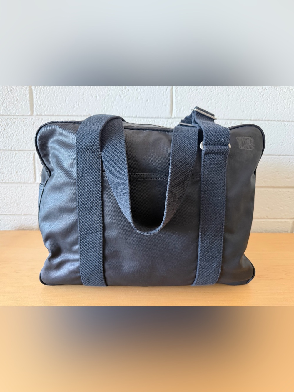 Jack Spade In-Flight Bag Milemark Black Cotton Twill Travel Carryon Bag